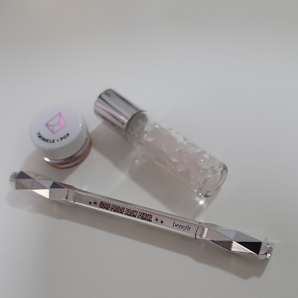 Set Of 3 Bundle Benefit Goof Proof Brow Pencil, Twinkle Pop No.12, Rose Quartz